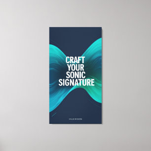 Craft Your Sonic Signature option 3 Canvas Print
