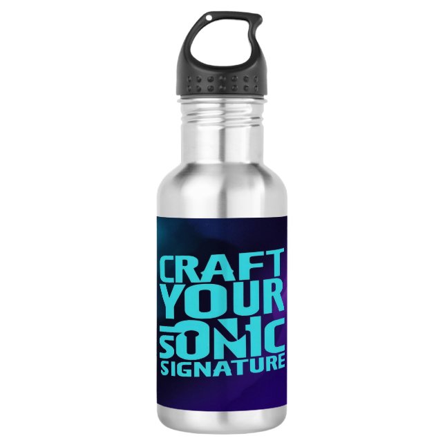 Craft Your Sonic Signature Stainless Steel Water Bottle (Front)