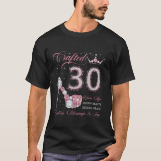 Crafted 30 Years Ago 30th Birthday 30 Years Old wo T-Shirt