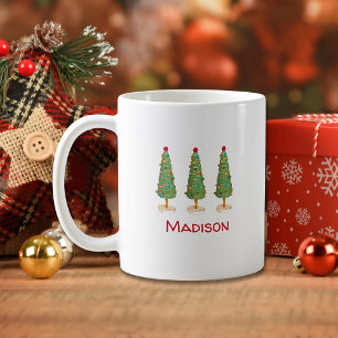 Crafted Christmas - Cute Xmas Tree Gift Coffee Mug