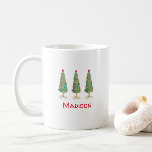 Crafted Christmas - Cute Xmas Tree Gift Coffee Mug