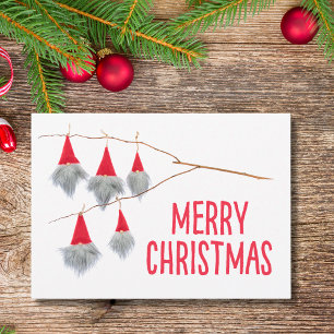 Crafted Christmas Gnome – Cozy Festive Greetings Holiday Card