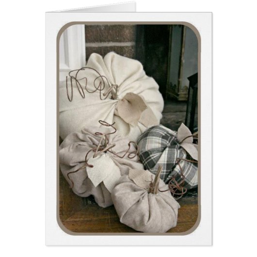 CRAFTED CLOTH PUMPKINS FOR FALL HOLIDAYS WISHES (Front)