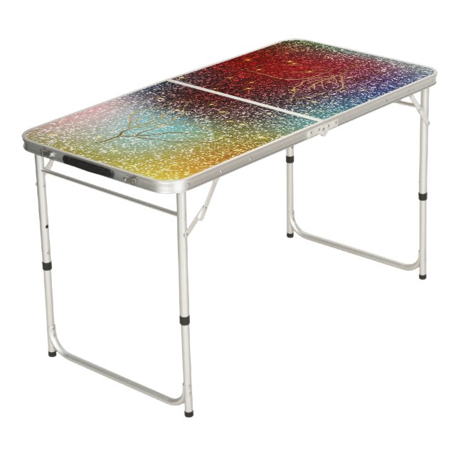 Crafted for Fun: Customizable Beer Pong Tables (Angled)
