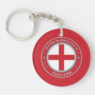 Crafted To Perfection In England Keychain