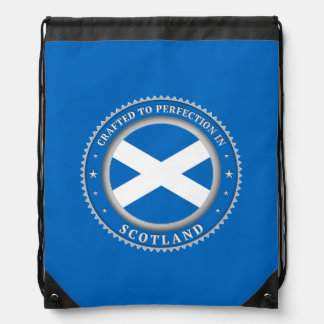Crafted To Perfection In Scotland Drawstring Bag