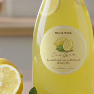 Crafted with Love Homemade Lemonade Classic Round Sticker