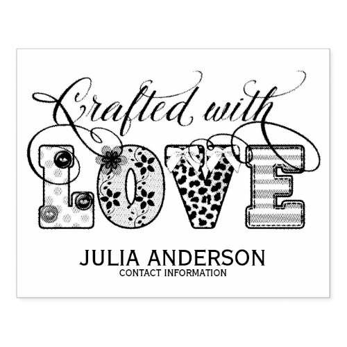 Crafted With Love ID193 Wood Stamp