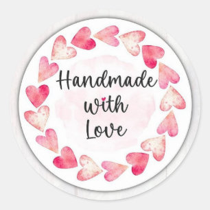 CraftedCare: Custom Handmade with Love Stickers