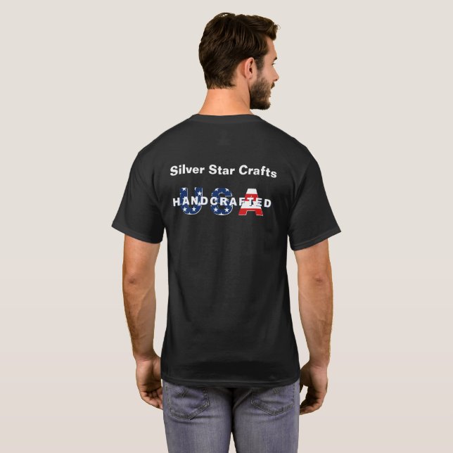 Crafter Business Artist Handcrafted in the USA T-Shirt (Back Full)