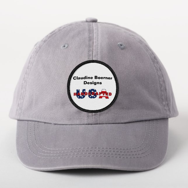 Crafter Business Artist Handcrafted USA Patch Sign (On Headwear)