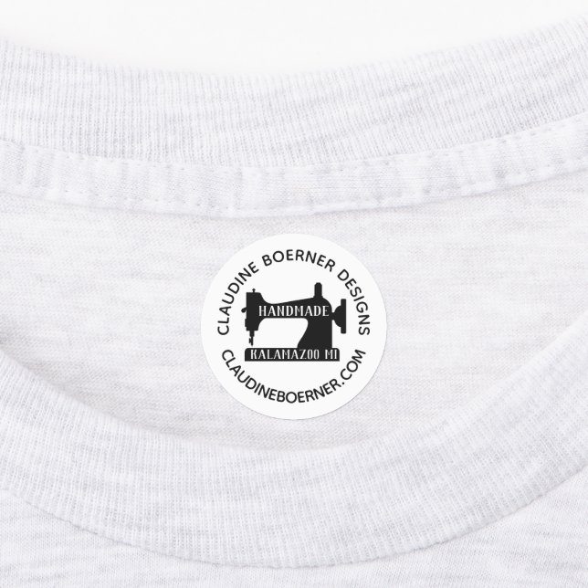 Crafter Business Artist Sewing Iron On Labels (Affixed)