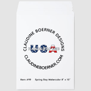 Crafter Business Artist Upload Logo Flat Art Envelope Mailers