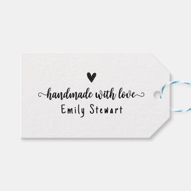 Crafter Custom Clothing label for handmade item (Front (Horizontal))