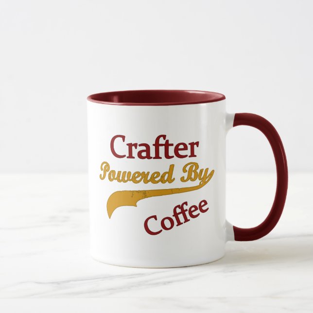 Crafter Powered By Coffee Mug (Right)