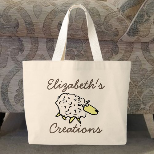Crafters Creations Sheep Cartoon Knitting Bag