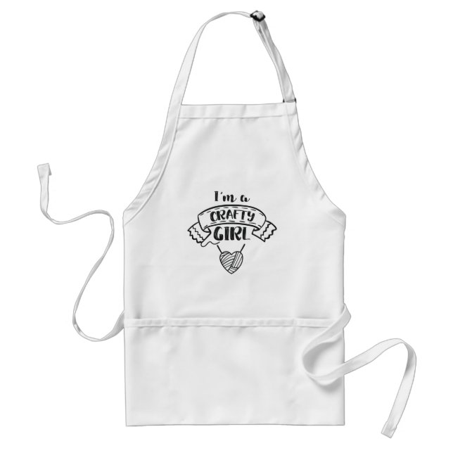 Crafting Quote Girls Teen Women Crafting Lover Adult Apron (Front)