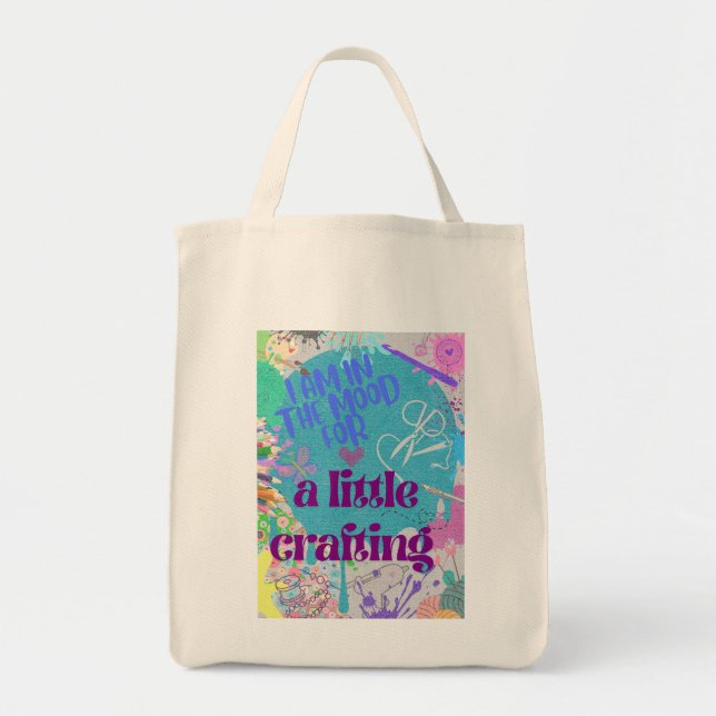 Crafting Supplies Tote Bag (Front)