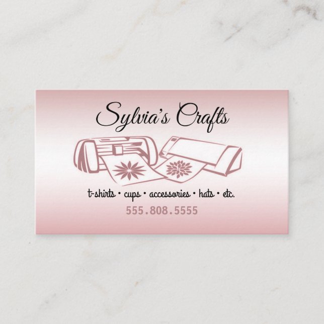 Crafting Vinyl Business Card (Front)