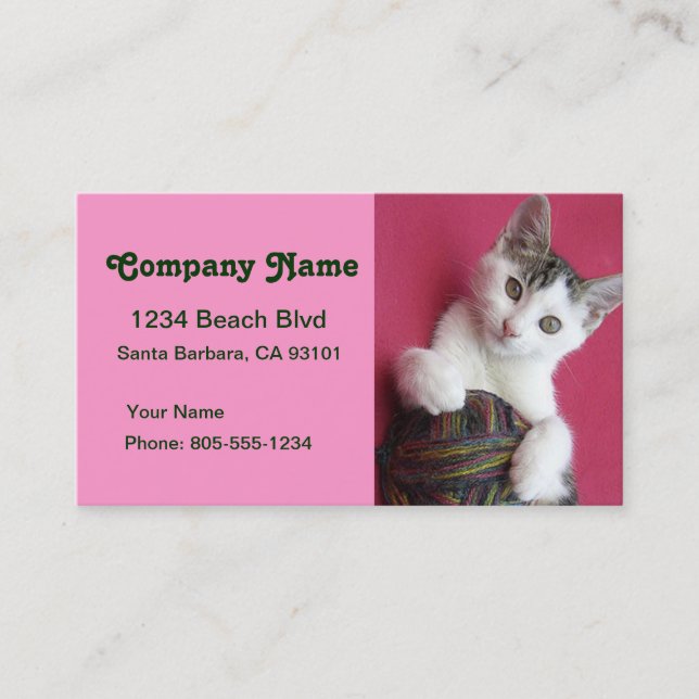 Crafts and Knitting Business Card (Front)