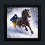 Crafts | Boxes Wrapping | Winter Horse<br><div class="desc">Dynamic winter horse skijoring design capturing  the beauty,  strength and motion of this exciting sport. Perfect for horse lovers,  equestrian enthusiasts and fans of powerful horse imagery.</div>