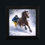 Crafts | Gift Wrapping |  Winter Horse | Gift Box<br><div class="desc">Dynamic winter horse skijoring design capturing  the beauty,  strength and motion of this exciting sport. Perfect for horse lovers,  equestrian enthusiasts and fans of powerful horse imagery.</div>