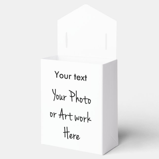 Crafts Template Favor Boxes (Opened)