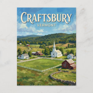 Craftsbury Common Vermont Postcard