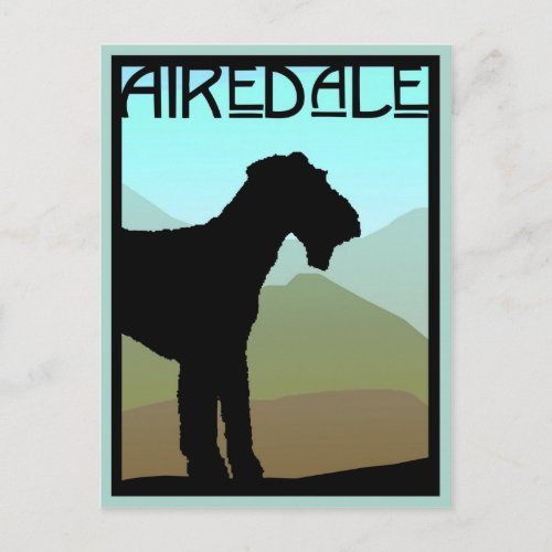 Craftsman Airedale Terrier Postcard