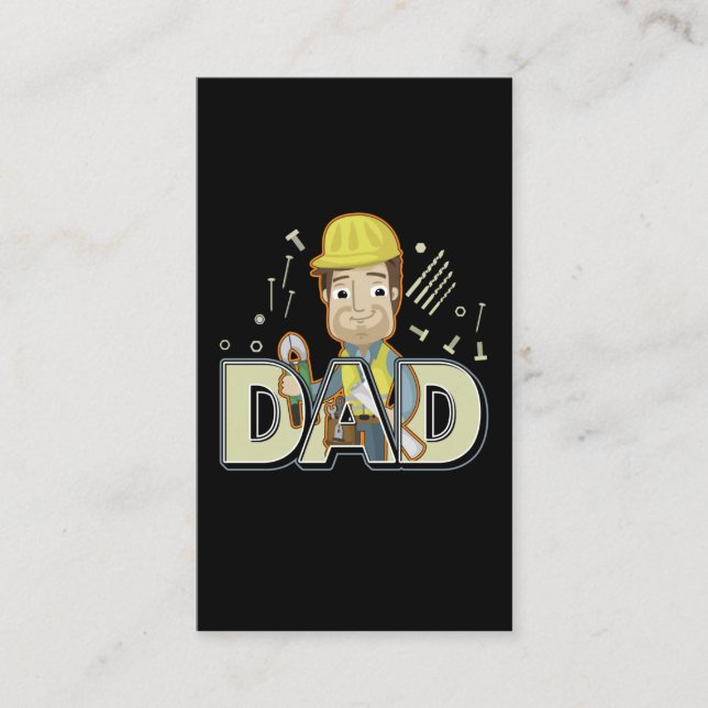 Craftsman Dad Electrician Husband Handyman Business Card (Front)