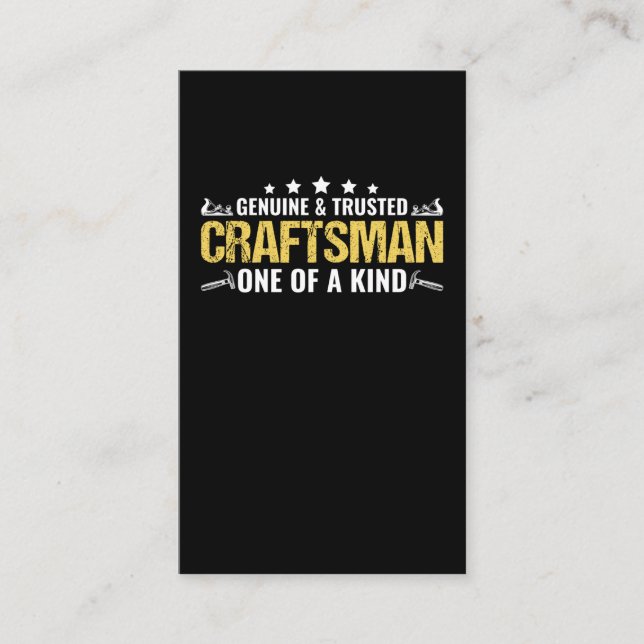 Craftsman Dad Funny Handyman Business Card (Front)