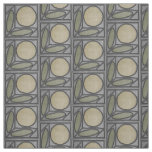 Craftsman Faux Applique (Gray, Green and Khaki) Fabric