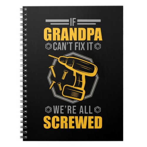 Craftsman Grandpa Mechanics Granddad Handyman Notebook