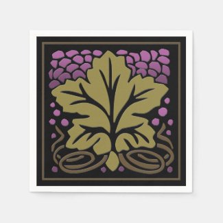 Craftsman Grape Leaf and Grapes Paper