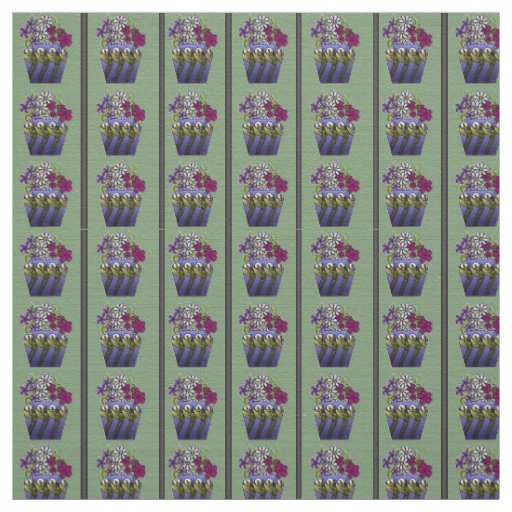 Craftsman Lily Vase 58" Cotton Twill  Fabric