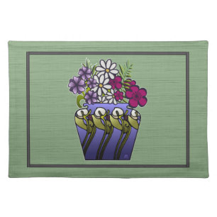 Craftsman Lily Vase Cloth Placemat