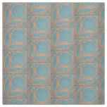 Craftsman Optical Illusion (Chambray and Cinnamon) Fabric