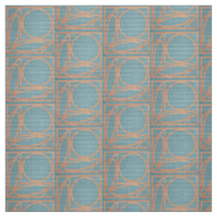Craftsman Optical Illusion (Chambray and Cinnamon) Fabric