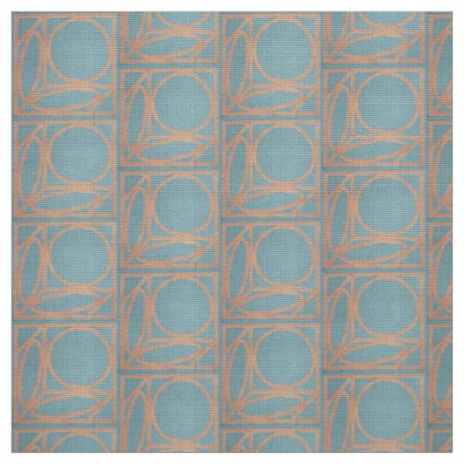 Craftsman Optical Illusion (Chambray and Cinnamon) Fabric