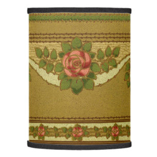 Craftsman or Mission Style Rose Floral Frieze Lamp Shade