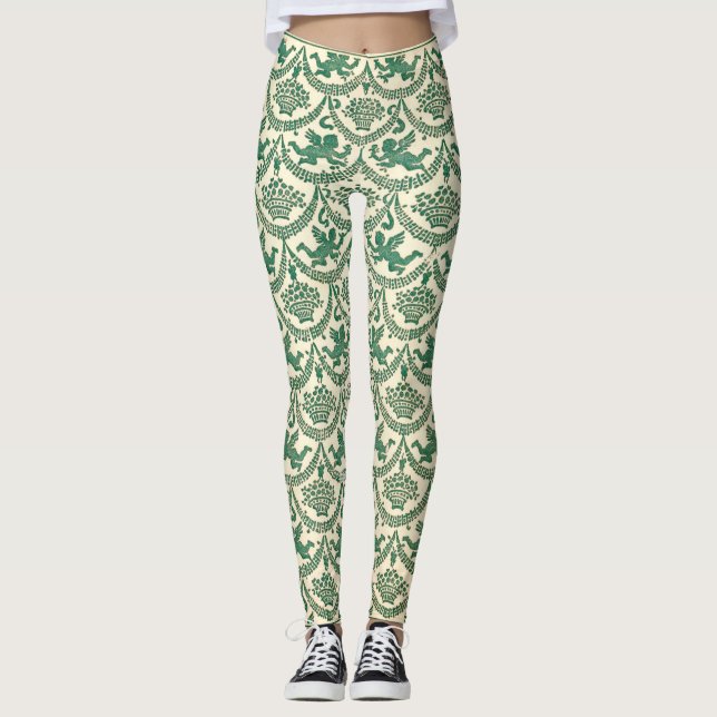 Craftsman Pattern-1 Leggings (Front)
