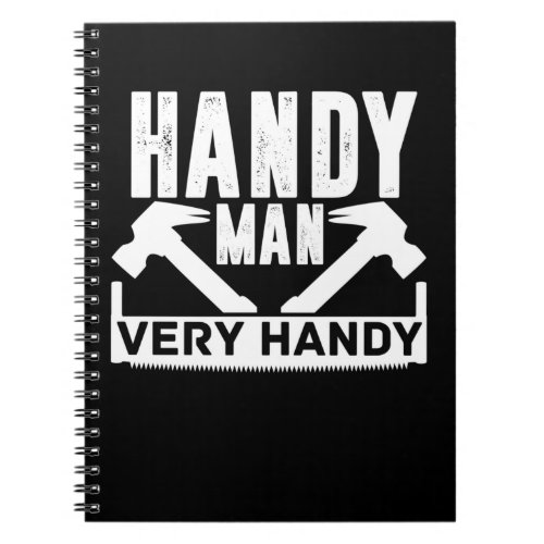 Craftsman Tools Dad Funny Handyman Notebook