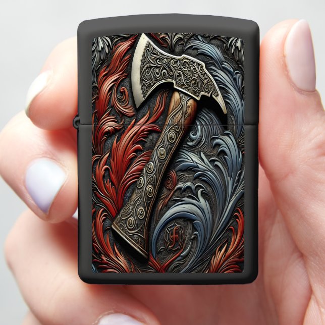 Craftsmanship and Power of a Fireman's Axe Design Zippo Lighter (In Hand)