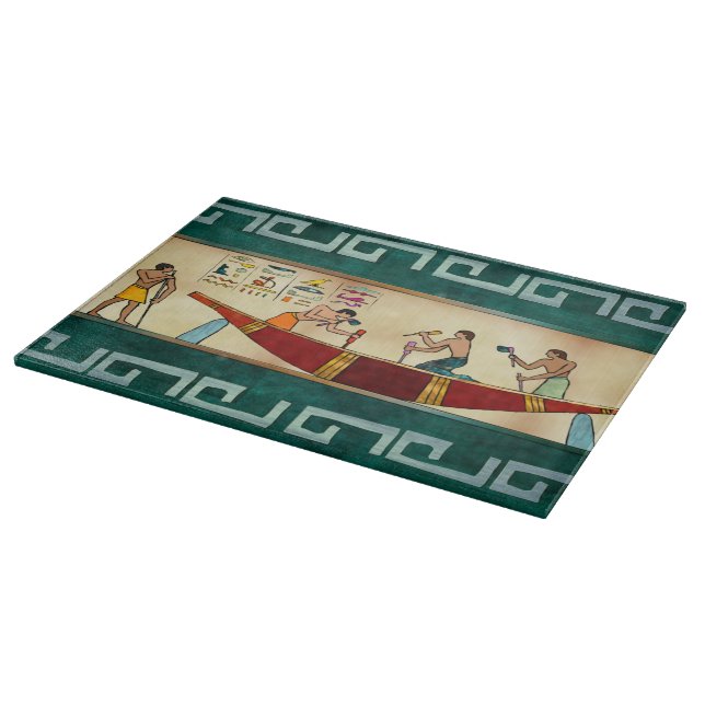 Craftsmanship Egyptian Folk Art Cutting Board (Corner)