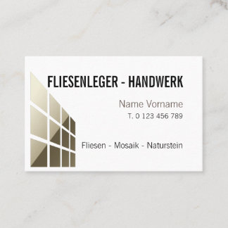 craftsmanship tile business card