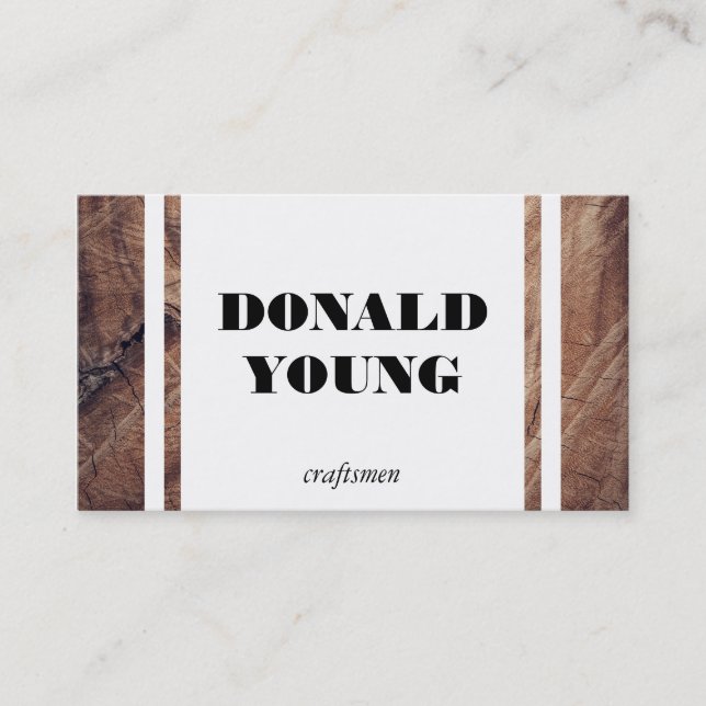 Craftsmen | Wood III Business Card (Front)