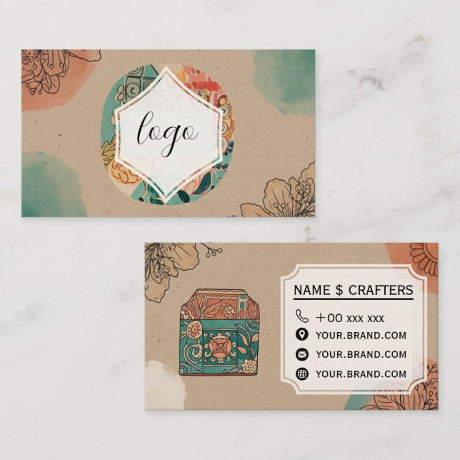 Crafty Brand Business Card (Front/Back)