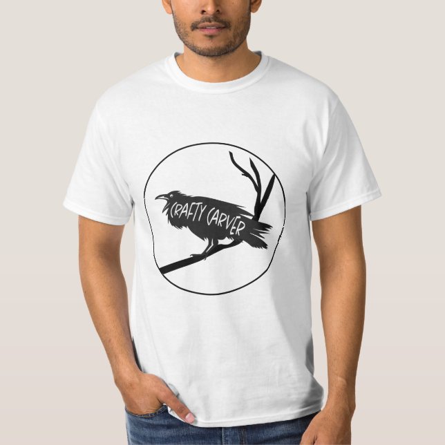 Crafty Carver Merch T shirt (Front)