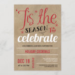 Crafty Celebration Holiday Party Invitation<br><div class="desc">These stylish holiday party invitations add a modern and elegant touch to your holiday celebration. Design © www.berryberrysweet.com</div>