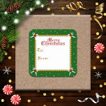 Crafty Christmas Gift Tag Sticker<br><div class="desc">The perfect little peel and stick addition to your Christmas gift wrapping. Please take note: due to the glossy finish on these great stickers,  we suggest using a Sharpie marker when writing on them,  instead of a ballpoint pen.</div>